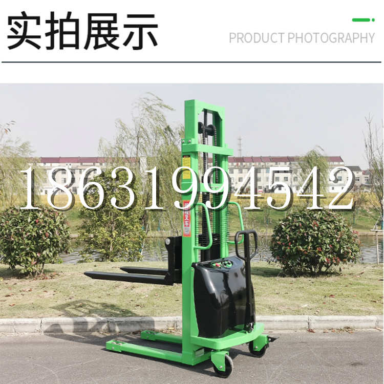 阿拉善右旗电动叉车堆高车液压铲车电瓶1吨2吨站驾步行式小型全自动叉车